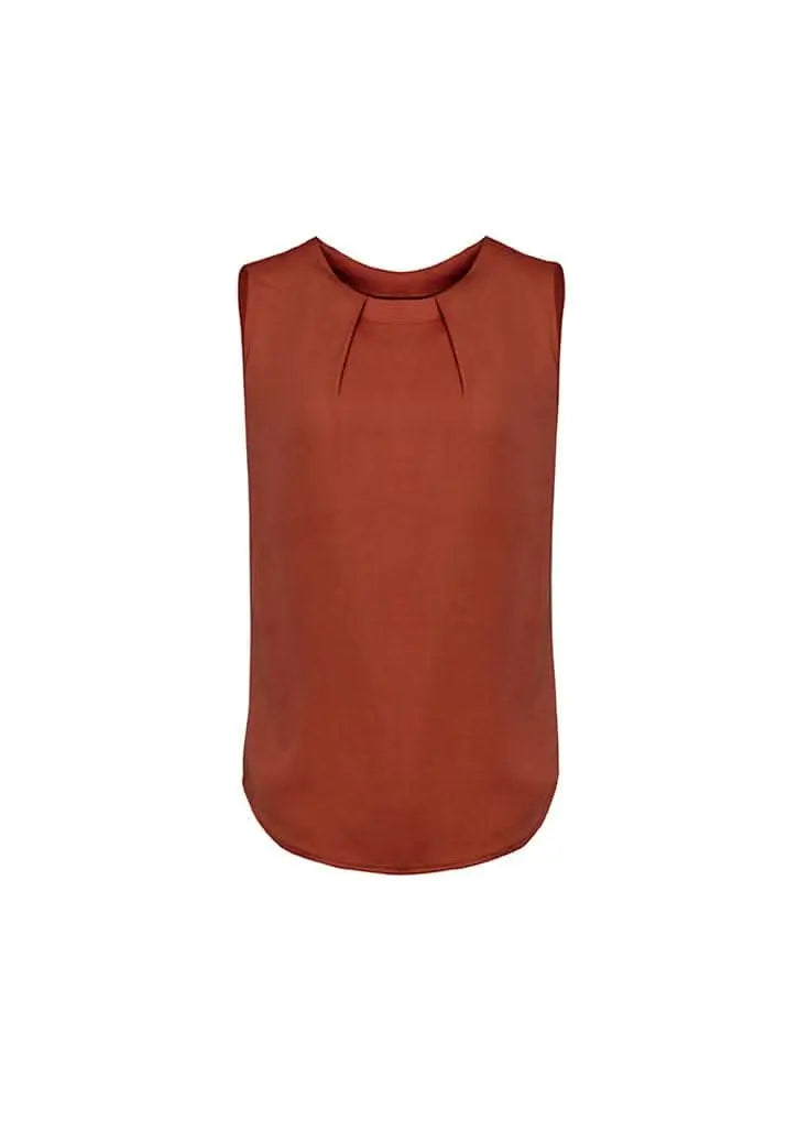 Biz Corporates Estelle Pleat Blouse RB973LN Corporate Wear Biz Corporates 4 Auburn